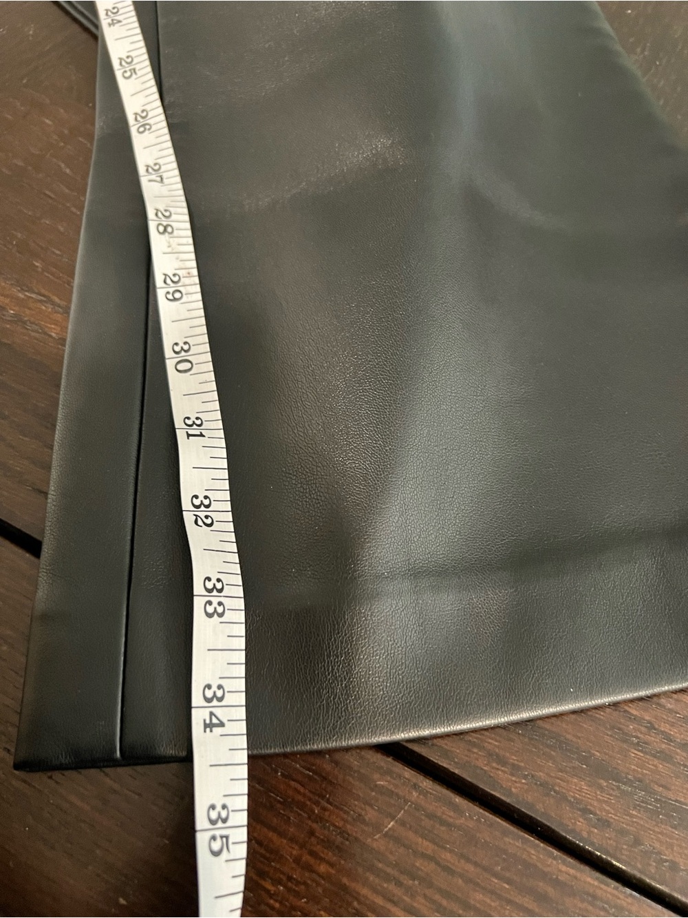 SER.O.YA Ronja Vegan Leather Trouser Black Flare Pants 4621-14 Size 2 NWT - Picture 7 of 16